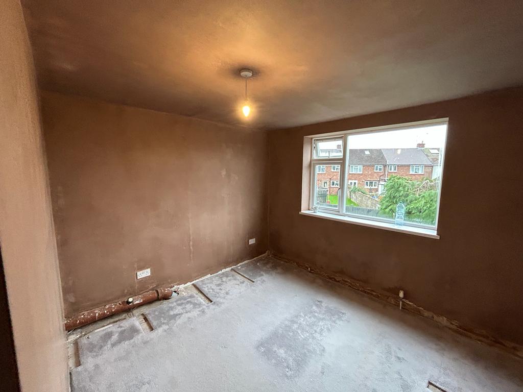 A room that has been plastered in Downend, Bristol